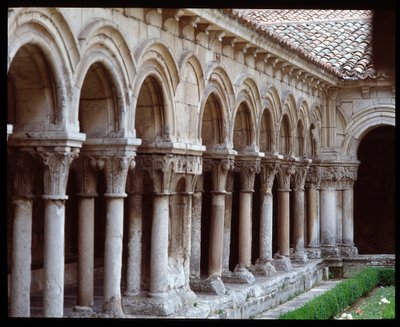 Utsikt over klosteret til det kongelige klosteret Las Huelgas de Burgos av Romanesque
