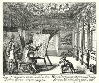 Maleri (gravering) av Romeyn de (after) Hooghe