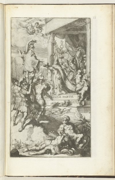 Titteltrykk for andre del av Guerres de Flandres Seconde partie (tittel på objekt) Guerres de Flandres (serietittel) av Romeyn de Hooghe (attributed to)