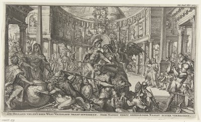 Allegori om Nassaus rolle i republikkens enhet av Romeyn de Hooghe