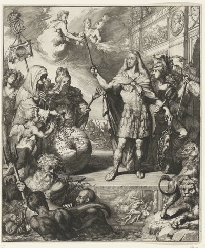 Allegorisk portrett av Charles II av Spania av Romeyn de Hooghe