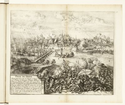 Beleg en inname van Grave, 1586 Opptak (tittel på objekt) Wars of Flanders (serietittel) av Romeyn de Hooghe