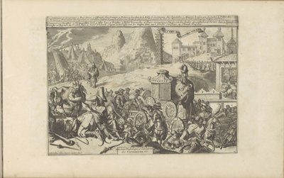 Religiøse handlinger og seremonier i India Djevel- og idoltjeneste / Service Diabolique et Idolatres des Circassiens, etc (tittel på objekt) Les Indes Orientales et Occidentales et autres lieux (serietittel) av Romeyn de Hooghe