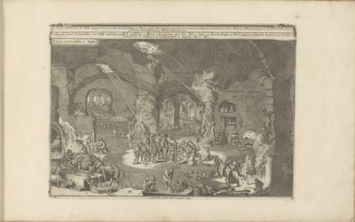 Grotten på Malta Onderaerse Gront op Malta / Underjordiske steder på Malta (tittel på objekt) Øst- og Vestindia og andre steder (serietittel) av Romeyn de Hooghe