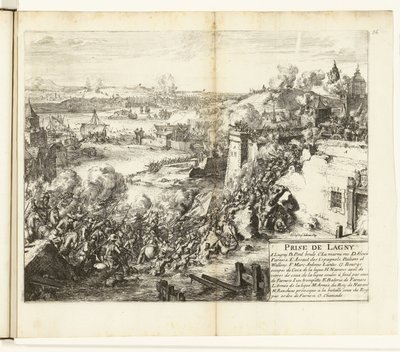 Inname van Lagny, 1589-1590 Capture of Lagny (tittel på objekt) Wars of Flanders (serietittel) av Romeyn de Hooghe