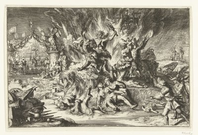 Krig og tyranni herjer Nederland av Romeyn de Hooghe
