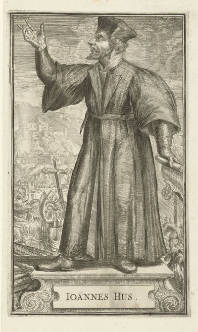 Portrett av John Hus, 1701 av Romeyn de Hooghe