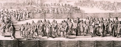 Dronning Mary IIs begravelse, Westminster Abbey, London, 1695 av Romeyn de Hooghe
