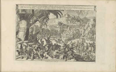 Spaanse wredheden i Vest-India Spaensche Tyrannyen in de Westindies / Tyranny of the Spanjors in the West Indies (tittel på objekt) Øst- og Vestindia og andre steder (serietittel) av Romeyn de Hooghe