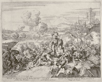 Vienna Print Cycle, Keiserens hær som kjemper med tyrkerne, 1683 av Romeyn de Hooghe