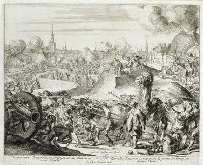 Vienna Print Cycle, tyrkisk posisjon i Wien, 1683 av Romeyn de Hooghe