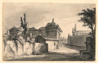 Scenedesign, antikke bygninger av Romolo Achille Liverani