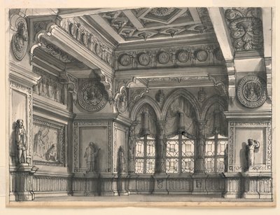 Scenedesign, Gotisk rom av Romolo Achille Liverani