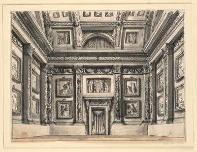 Scenedesign, Palace Interiør av Romolo Achille Liverani