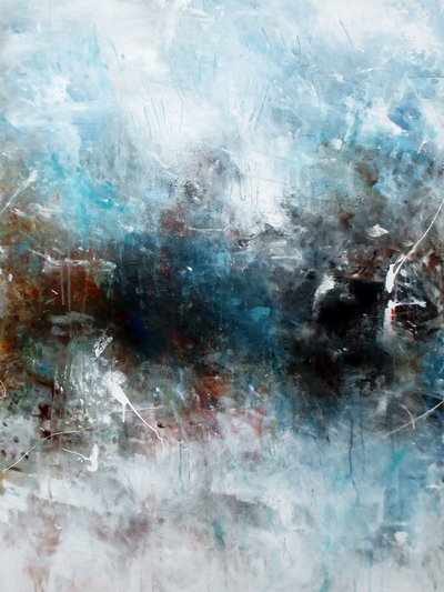 Stormfulle, abstrakte farvann av Ron Halfant