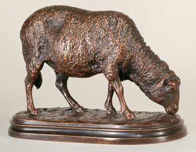 En beitende sau (bronse) (forsiden av 226301) av Rosa Bonheur