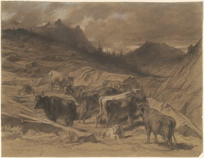 Storfe i Auvergne av Rosa Bonheur