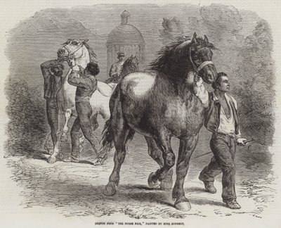 Skisse fra The Horse Fair av Rosa Bonheur