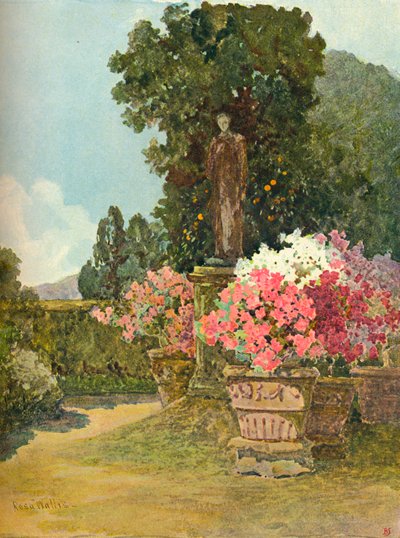 'In The Colonna Gardens', c1900 1902 av Rosa Wallis
