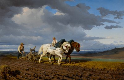 Pløyingen, 1844. av Rosa Bonheur