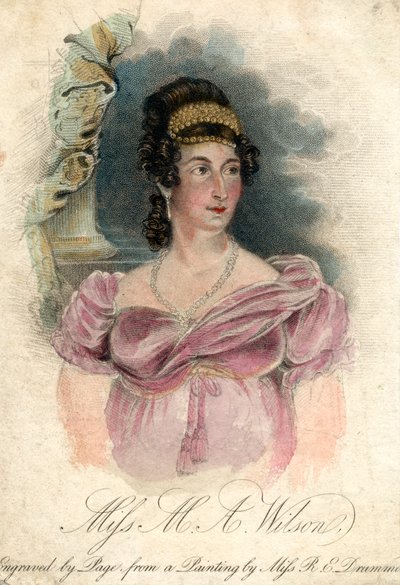 Miss MA Wilson, c1820-1850 av Rose Emma Drummond