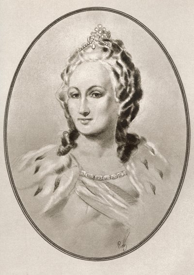 Catherine II, fra Living Biography of Famous Rulers. av Ross Gordon