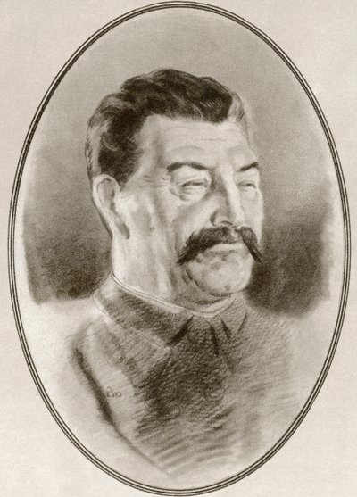 Joseph Vissarionovich Stalin, fra Living Biography of Famous Rulers. av Ross Gordon