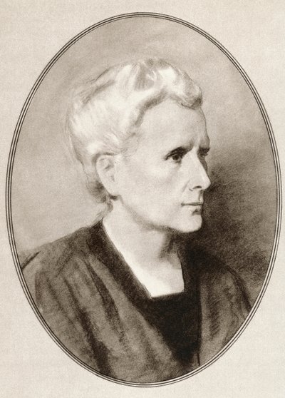Marie Sklodowska Curie, fra Living Biography of Great Scientists. av Ross Gordon