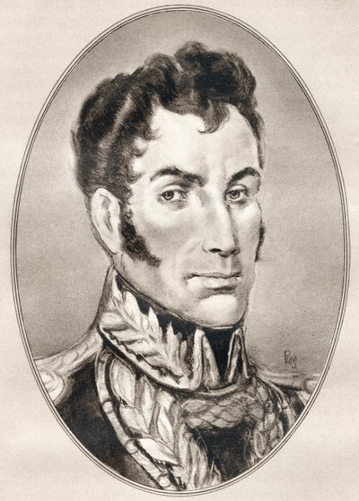 Simon Jose Antonio de la Santusima Trinidad Bolivar Palacios Ponte y Blanco, fra Living Biography of Famous Men. av Ross Gordon
