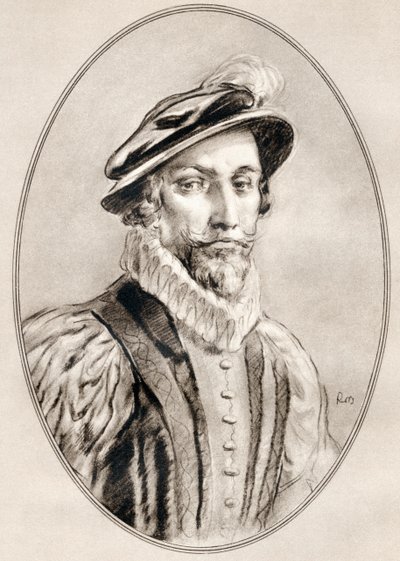 Sir Walter Raleigh, fra Living Biography of Famous Men. av Ross Gordon