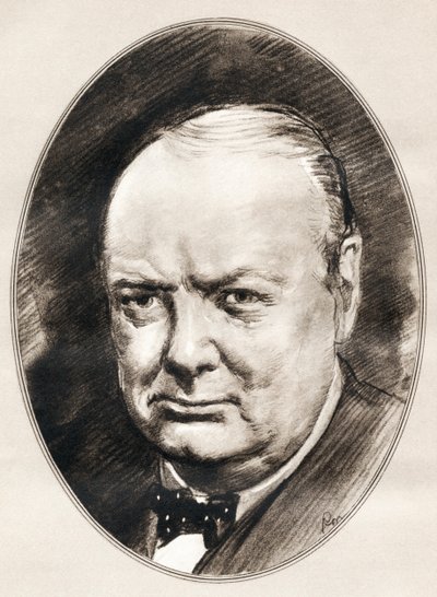 Sir Winston Leonard Spencer-Churchill, fra Living Biographies of Famous Men. av Ross Gordon