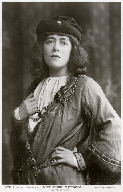 Edith Wynne Matthison , britisk skuespillerinne, c1907. av Rotary Photo