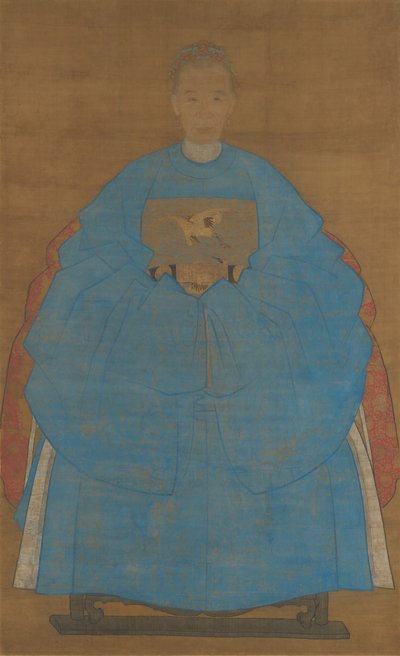 Portrett av en gammel dame, datert xinyou 1561 eller 1621. av Ruan Zude
