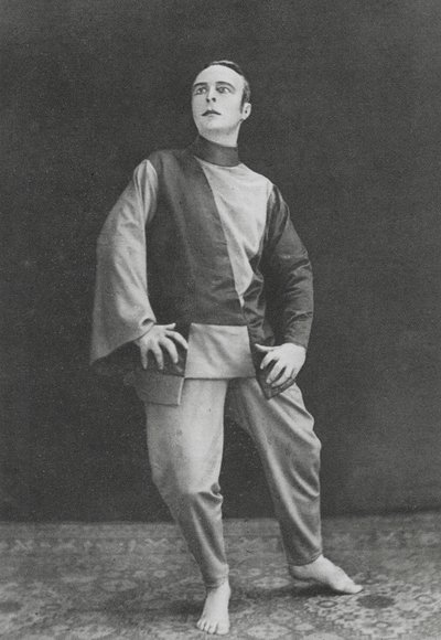 Rudolf von Laban , østerriksk danser (s/h-foto) av Ruben Sobol