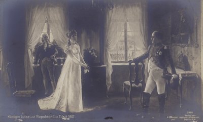 Dronning Louise av Preussen møter Napoleon på Tilsit av Rudolf Eichstaedt