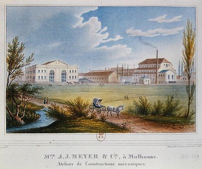 Fabrikken til Mrs Meyer & Cie i Mulhouse, Frankrike av Rudolf Huber