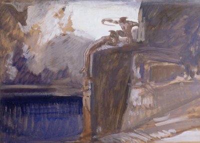 Frigjøringen av Prometheus (olje på kort) av Rudolf Jettmar