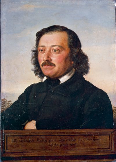 Portrett av Berthold Auerbach av Rudolf Julius Benno Huebner