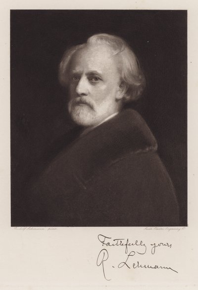 Rudolf Lehmann, Selvportrett (lito) av Rudolf Lehmann