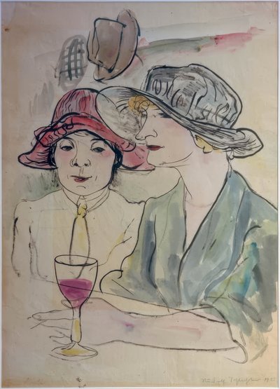 Im Café von Rudolf Schlichter