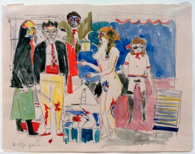 Sadistisk scene av Rudolf Schlichter