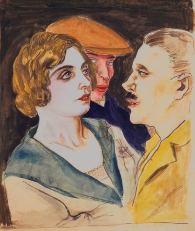 Dansepar og tilskuere av Rudolf Schlichter