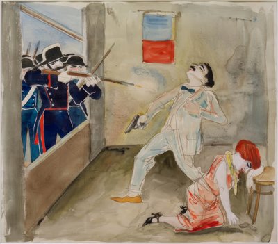 Anarkisten Moros død av Rudolf Schlichter