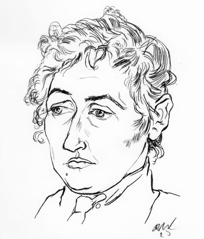 Kvinnelig hode av Rudolf Wacker