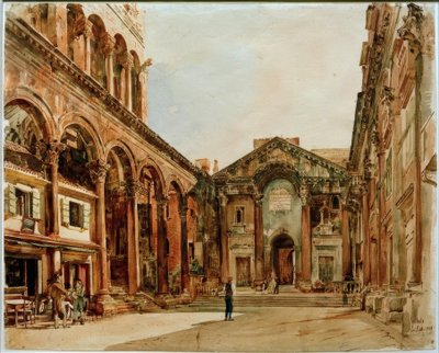 Diokletians palass av Rudolf von Alt