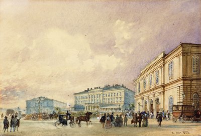 Sørstasjonen, Wien; Sørstasjonen, Wien, 1852 av Rudolf von Alt