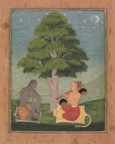 Kedar Ragini: Folio fra en ragamala-serie Garland of Musical Modes, ca. 1690-95. av Ruknuddin
