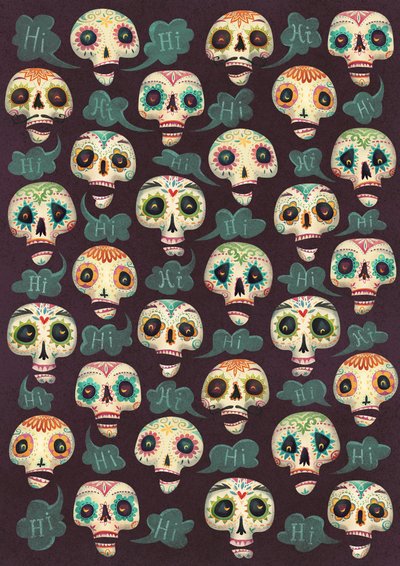 Halloween-mønster, 2015, ( av Runa Anastasiya Rudaya