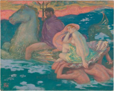 Poseidon og Amphitrite av Rupert Bunny