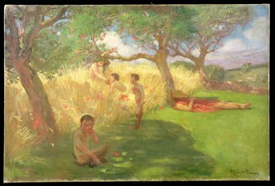 Satyrs (olje på lerret) av Rupert Charles Wolston Bunny